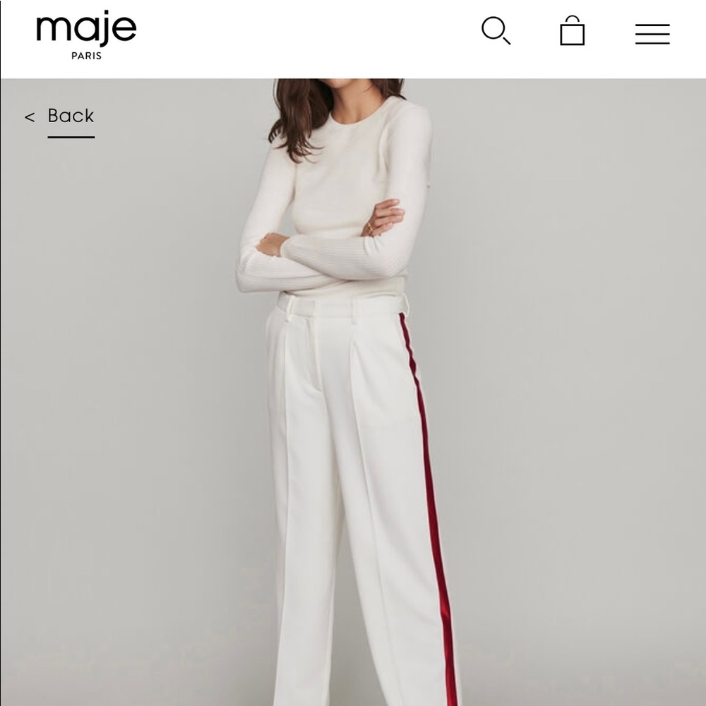 Maje Paris Wide Leg Pants